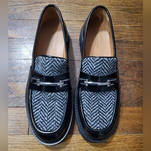 Thursday Black and Gray Loafers